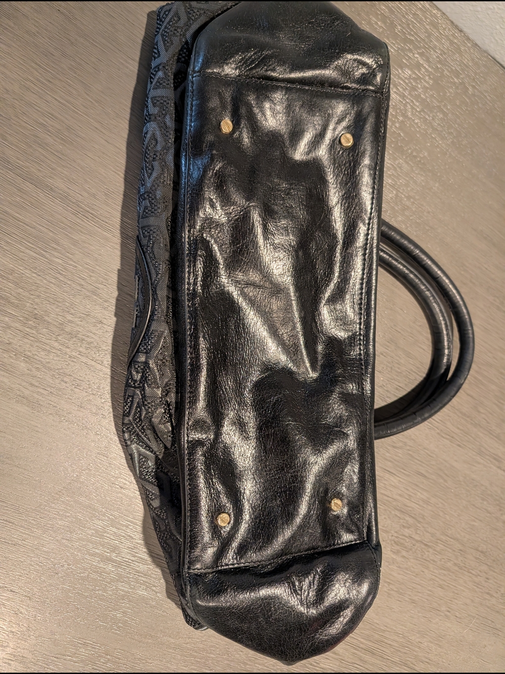 Tory Burch Jayden Mesh Black Logo Tote - Picture 3 of 8